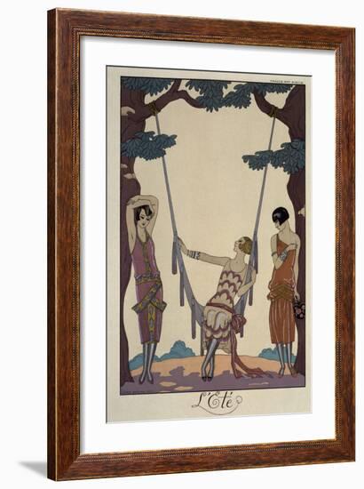 L'Eté (The Summer)-Georges Barbier-Framed Giclee Print