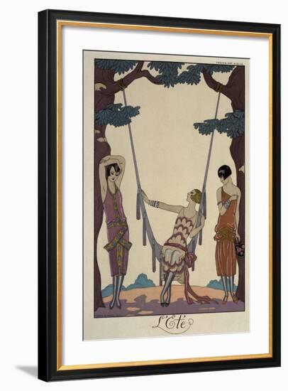 L'Eté (The Summer)-Georges Barbier-Framed Giclee Print