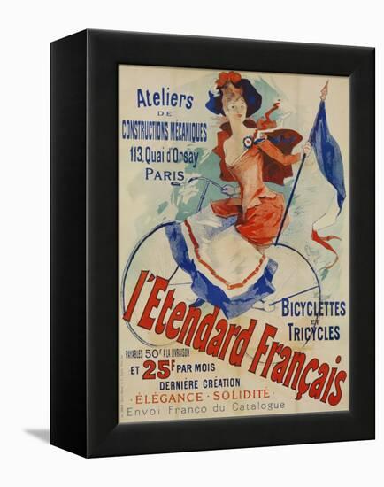 L'Etendard Francais Poster Bu Jules Cheret-null-Framed Premier Image Canvas