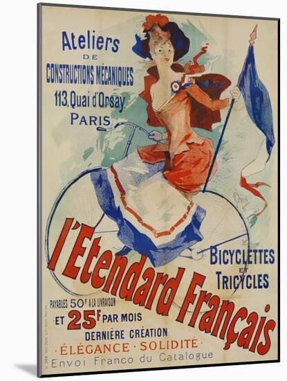 L'Etendard Francais Poster Bu Jules Cheret-null-Mounted Giclee Print