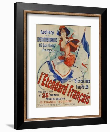 L'Etendard Francais Poster Bu Jules Cheret-null-Framed Giclee Print