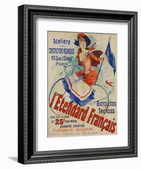 L'Etendard Francais Poster Bu Jules Cheret-null-Framed Giclee Print