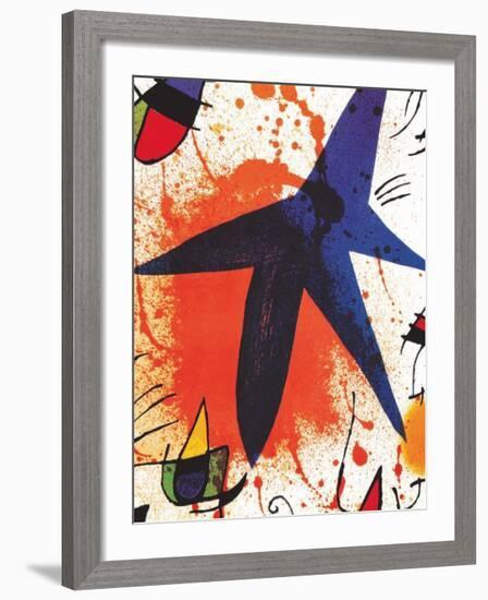 L'Etoile Bleu-Joan Miro-Framed Art Print