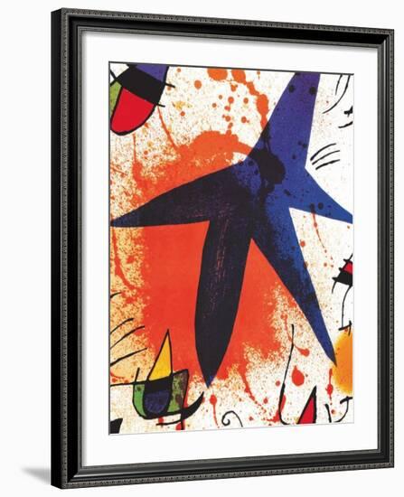 L'Etoile Bleu-Joan Miro-Framed Art Print