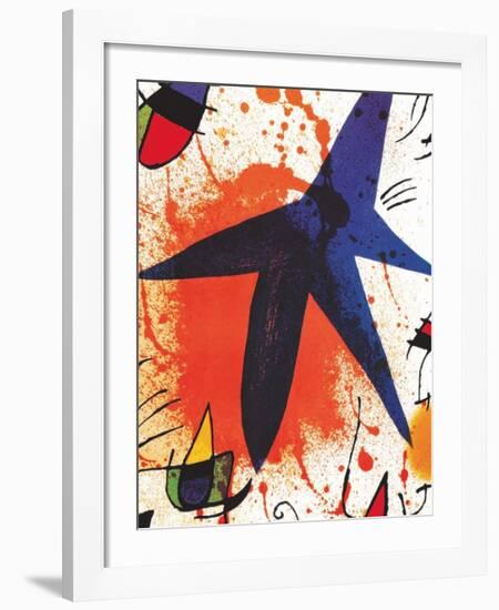 L'Etoile Bleu-Joan Miro-Framed Art Print