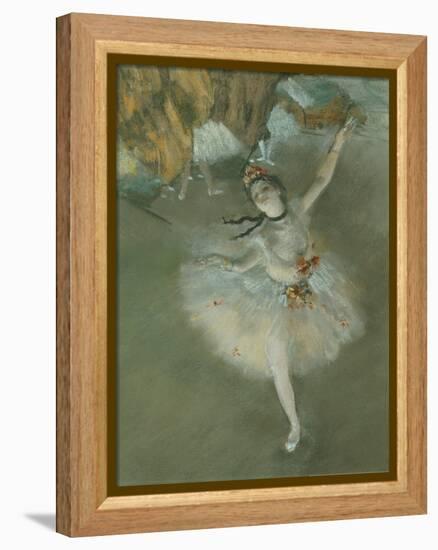 L'Etoile Ou Danseuse Sur Scene, the Star or Dancer on Stage, Pastel, C. 1876, Detail-Edgar Degas-Framed Premier Image Canvas