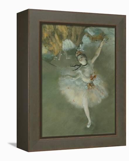 L'Etoile Ou Danseuse Sur Scene, the Star or Dancer on Stage, Pastel, C. 1876, Detail-Edgar Degas-Framed Premier Image Canvas