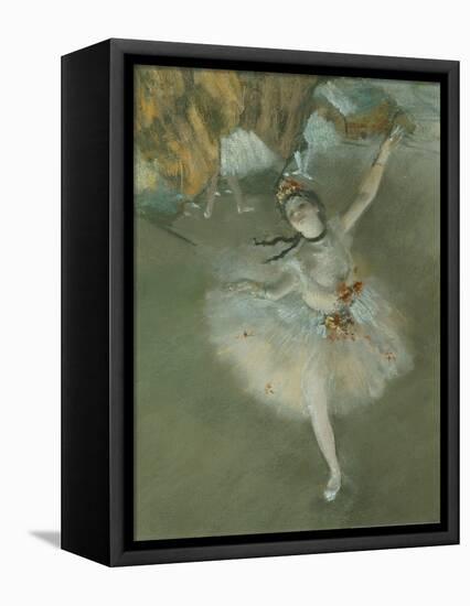 L'Etoile Ou Danseuse Sur Scene, the Star or Dancer on Stage, Pastel, C. 1876, Detail-Edgar Degas-Framed Premier Image Canvas