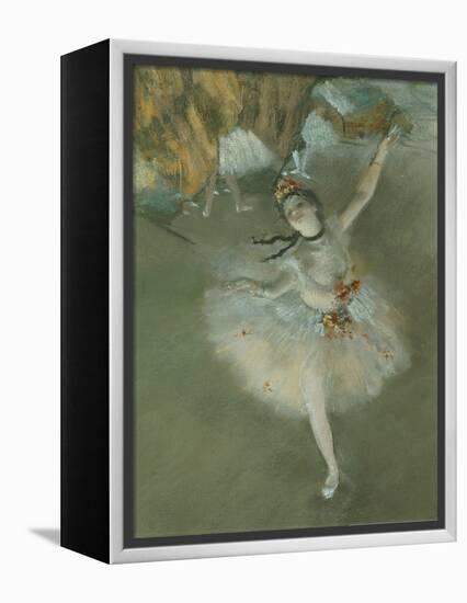 L'Etoile Ou Danseuse Sur Scene, the Star or Dancer on Stage, Pastel, C. 1876, Detail-Edgar Degas-Framed Premier Image Canvas