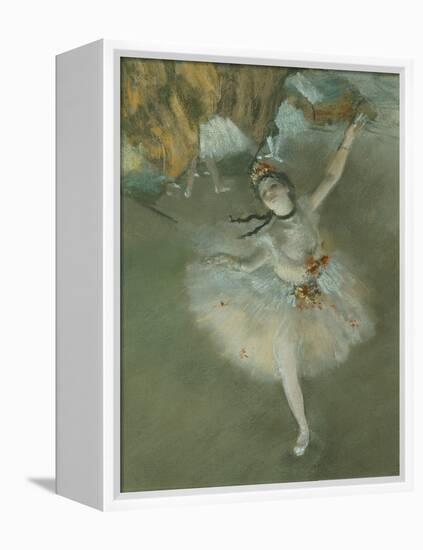 L'Etoile Ou Danseuse Sur Scene, the Star or Dancer on Stage, Pastel, C. 1876, Detail-Edgar Degas-Framed Premier Image Canvas