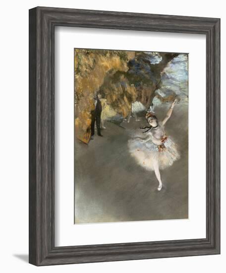 l'Etoile ou Danseuse sur scène-Edgar Degas-Framed Giclee Print