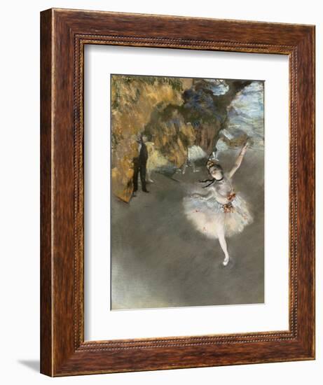 l'Etoile ou Danseuse sur scène-Edgar Degas-Framed Giclee Print