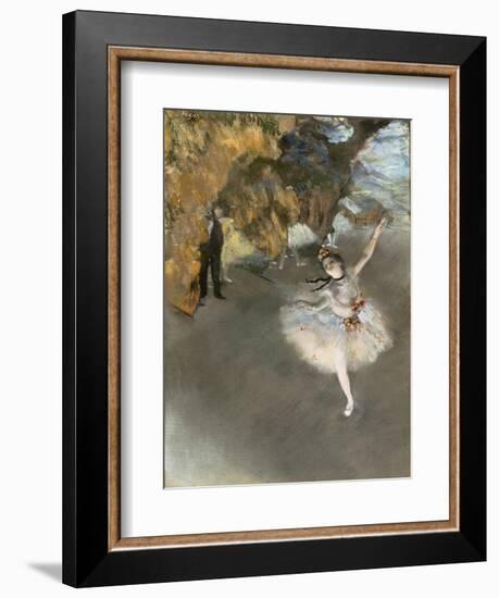 l'Etoile ou Danseuse sur scène-Edgar Degas-Framed Giclee Print