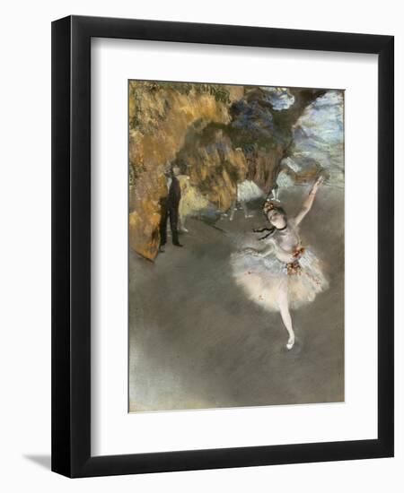 l'Etoile ou Danseuse sur scène-Edgar Degas-Framed Giclee Print