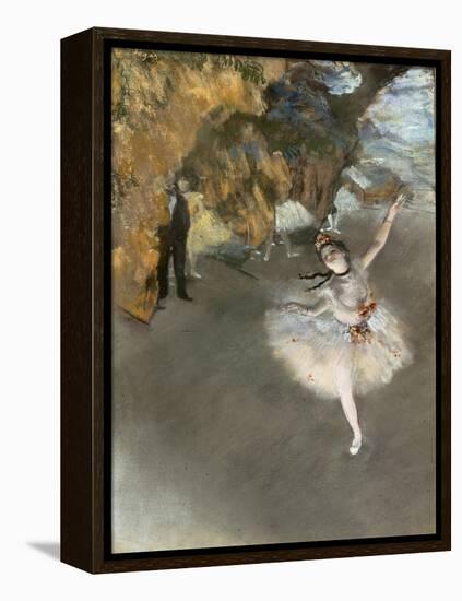 l'Etoile ou Danseuse sur scène-Edgar Degas-Framed Premier Image Canvas