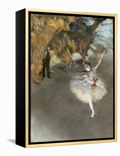 l'Etoile ou Danseuse sur scène-Edgar Degas-Framed Premier Image Canvas