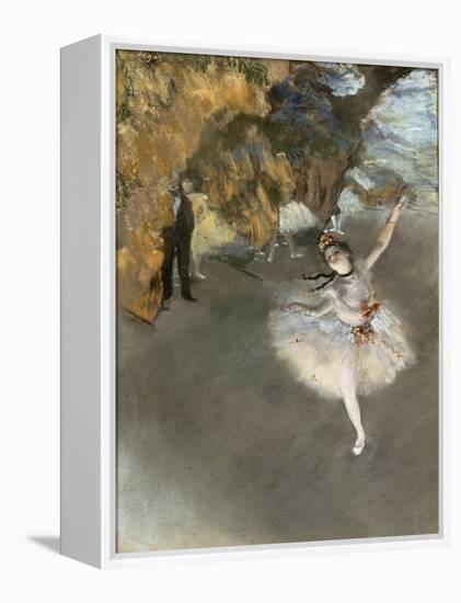 l'Etoile ou Danseuse sur scène-Edgar Degas-Framed Premier Image Canvas