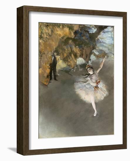 l'Etoile ou Danseuse sur scène-Edgar Degas-Framed Giclee Print