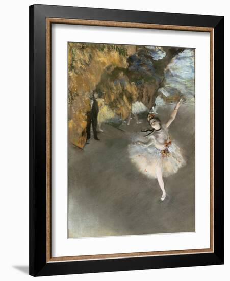 l'Etoile ou Danseuse sur scène-Edgar Degas-Framed Giclee Print