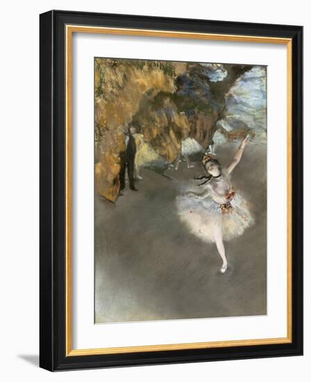 l'Etoile ou Danseuse sur scène-Edgar Degas-Framed Giclee Print