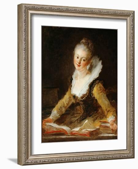 L'Étude-Jean-Honoré Fragonard-Framed Giclee Print