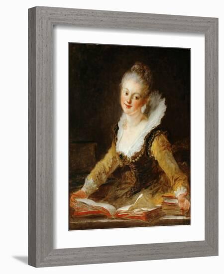 L'Étude-Jean-Honoré Fragonard-Framed Giclee Print