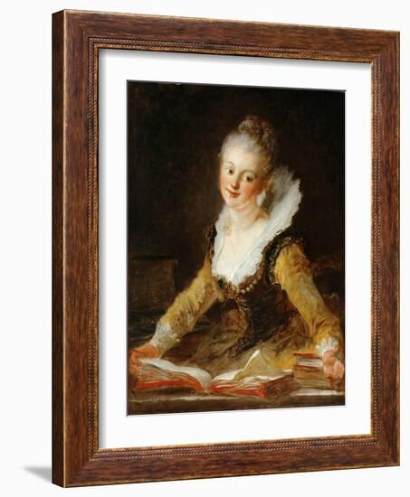 L'Étude-Jean-Honoré Fragonard-Framed Giclee Print