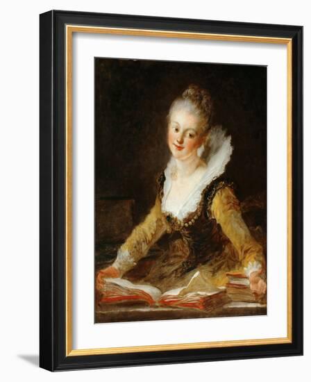 L'Étude-Jean-Honoré Fragonard-Framed Giclee Print