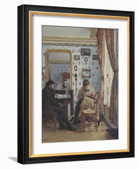 L'Etudiant-Francisco Oller-Framed Giclee Print