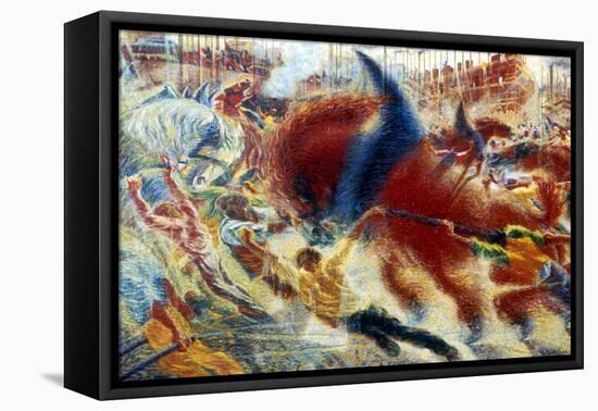 L'Eveil De La Cite (The City Awakes), 1910-Umberto Boccioni-Framed Premier Image Canvas