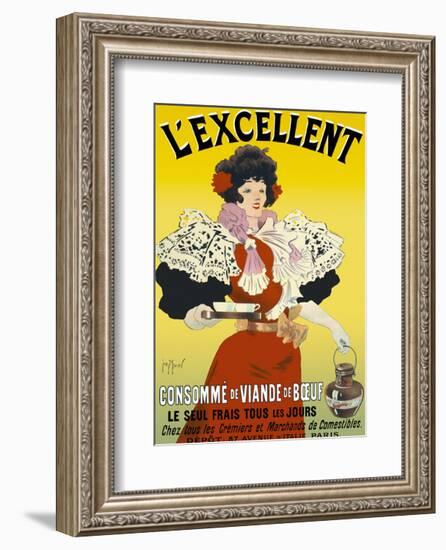 L'excellent, consommé de viande de bœuf-Georges Meunier-Framed Art Print