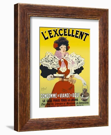 L'excellent, consommé de viande de bœuf-Georges Meunier-Framed Art Print