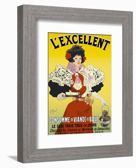 L'excellent, consommé de viande de bœuf-Georges Meunier-Framed Art Print