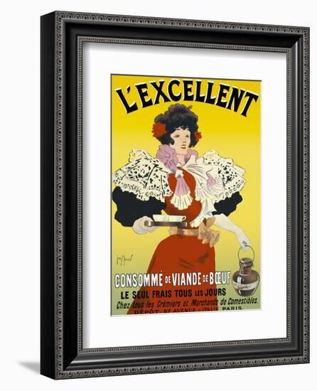 L'excellent, consommé de viande de bœuf-Georges Meunier-Framed Art Print