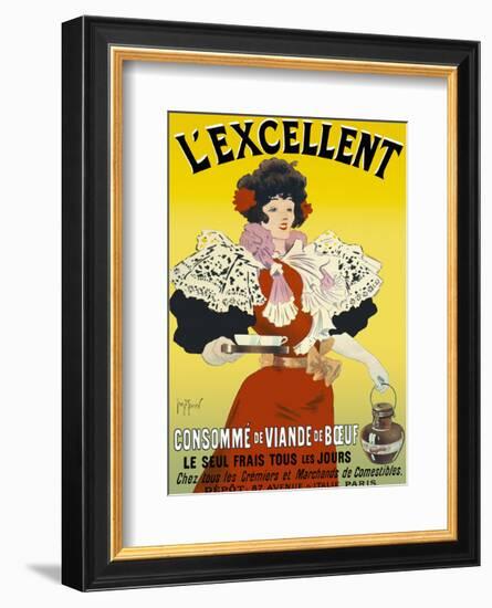 L'excellent, consommé de viande de bœuf-Georges Meunier-Framed Art Print