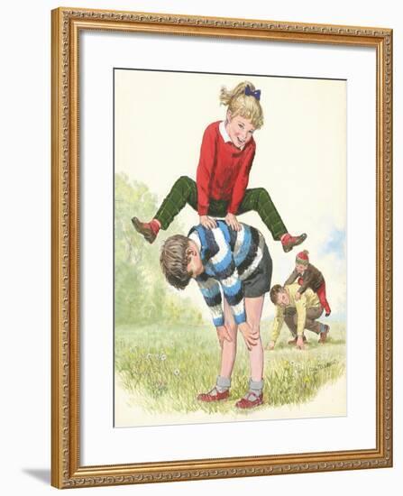 L For Leapfrog-Clive Uptton-Framed Giclee Print