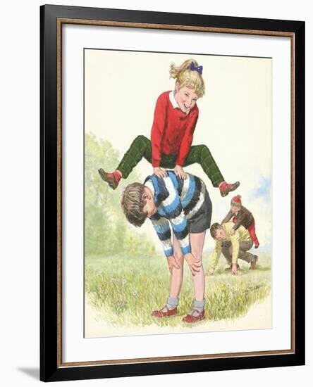L For Leapfrog-Clive Uptton-Framed Giclee Print