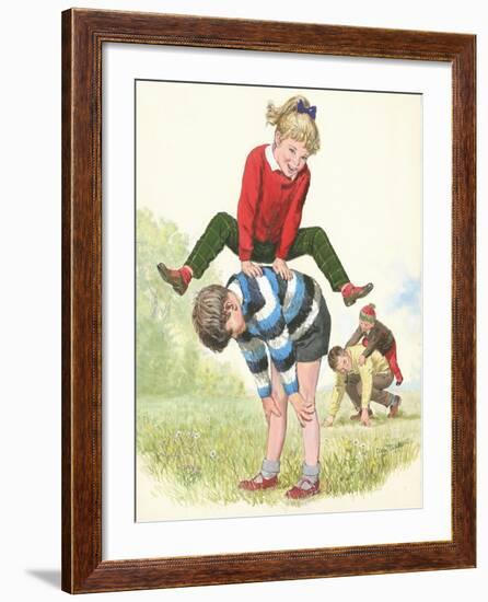 L For Leapfrog-Clive Uptton-Framed Giclee Print