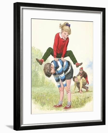 L For Leapfrog-Clive Uptton-Framed Giclee Print