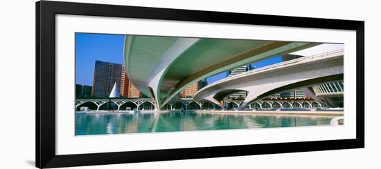 L'Hemisferic Planetarium and El Palau De Les Arts Reina Sofia, Ciutat De Les Arts I Les Ciencies-null-Framed Photographic Print