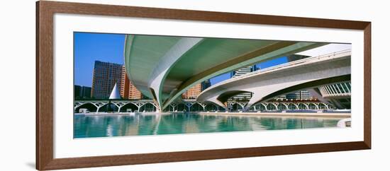 L'Hemisferic Planetarium and El Palau De Les Arts Reina Sofia, Ciutat De Les Arts I Les Ciencies-null-Framed Photographic Print