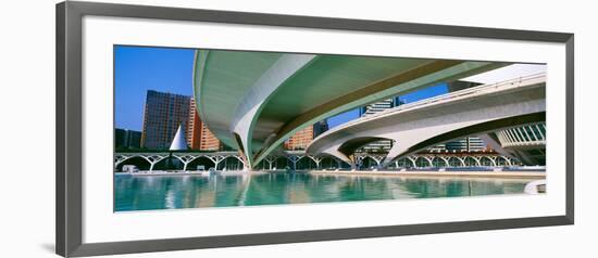 L'Hemisferic Planetarium and El Palau De Les Arts Reina Sofia, Ciutat De Les Arts I Les Ciencies-null-Framed Photographic Print