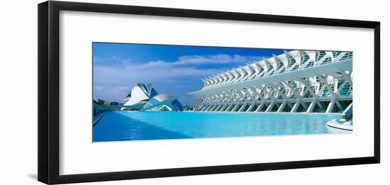 L'Hemisferic Planetarium and El Palau De Les Arts Reina Sofia, Ciutat De Les Arts I Les Ciencies-null-Framed Photographic Print