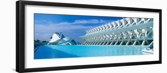 L'Hemisferic Planetarium and El Palau De Les Arts Reina Sofia, Ciutat De Les Arts I Les Ciencies-null-Framed Photographic Print