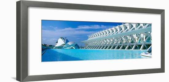 L'Hemisferic Planetarium and El Palau De Les Arts Reina Sofia, Ciutat De Les Arts I Les Ciencies-null-Framed Photographic Print