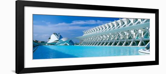 L'Hemisferic Planetarium and El Palau De Les Arts Reina Sofia, Ciutat De Les Arts I Les Ciencies-null-Framed Photographic Print