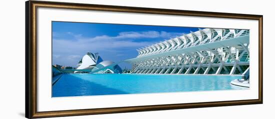 L'Hemisferic Planetarium and El Palau De Les Arts Reina Sofia, Ciutat De Les Arts I Les Ciencies-null-Framed Photographic Print