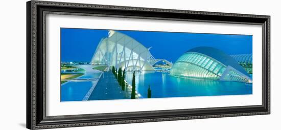 L'Hemisferic Planetarium and El Palau De Les Arts Reina Sofia, Ciutat De Les Arts I Les Ciencies-null-Framed Photographic Print