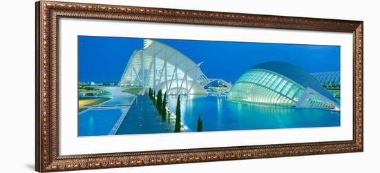 L'Hemisferic Planetarium and El Palau De Les Arts Reina Sofia, Ciutat De Les Arts I Les Ciencies-null-Framed Photographic Print