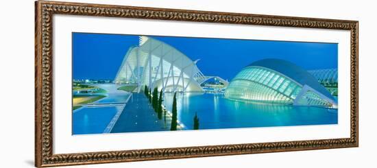 L'Hemisferic Planetarium and El Palau De Les Arts Reina Sofia, Ciutat De Les Arts I Les Ciencies-null-Framed Photographic Print